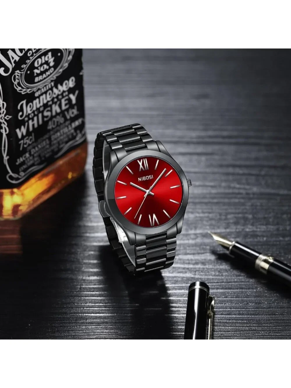 Stylish Minimalist Men's Analog Quartz Watch - Waterproof Stainless Steel, Ultra